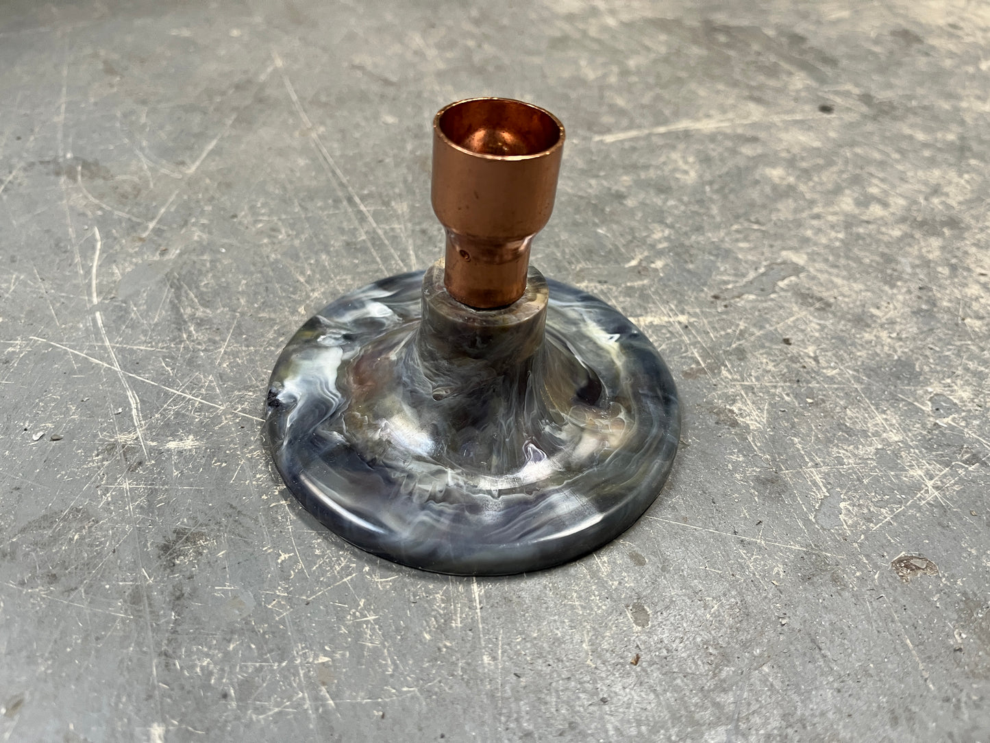 Candlestick - Blue Marble